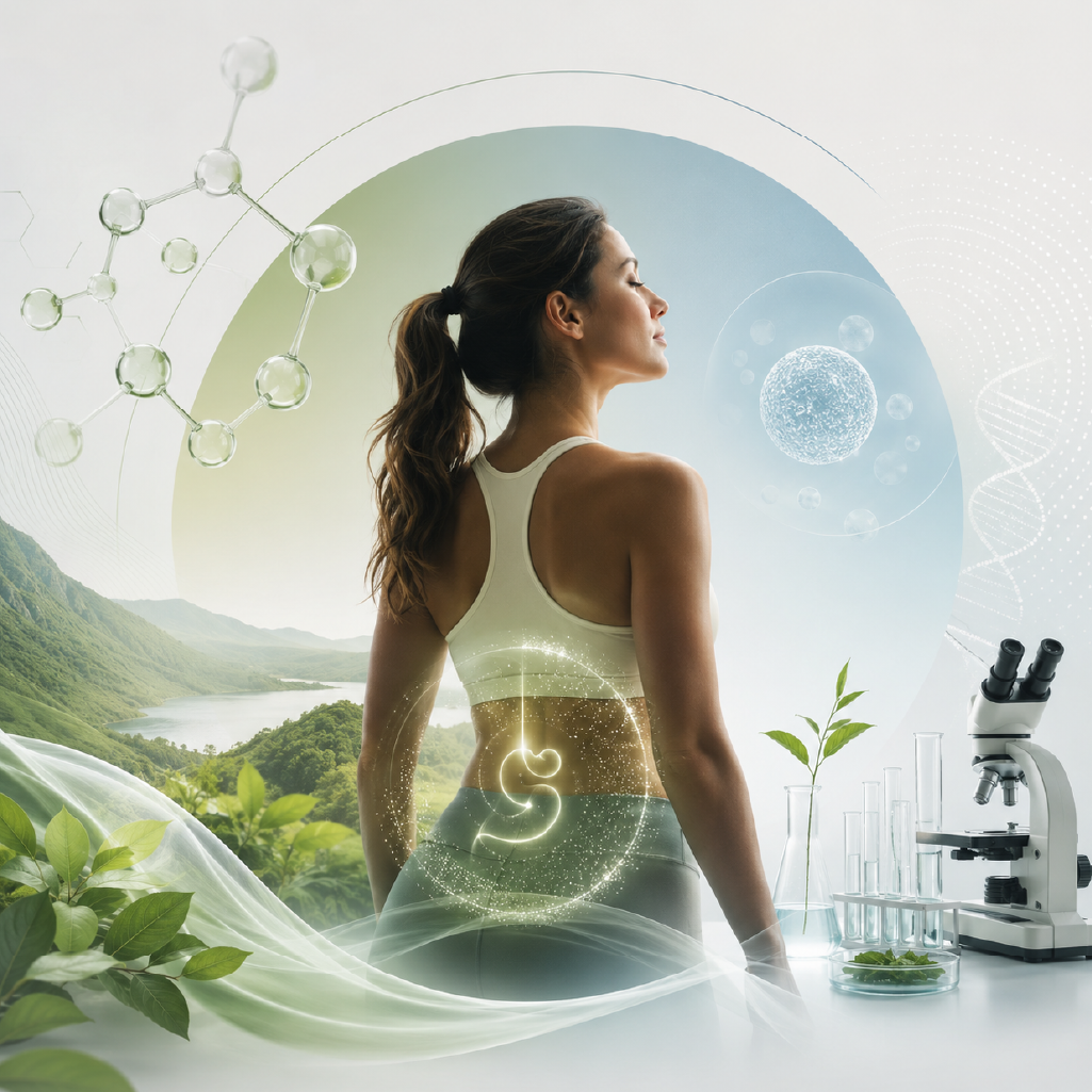 Physician reviewing metabolic biomarker data and body composition analysis in a clinical setting